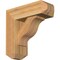 Ekena Millwork Funston Craftsman Rough Sawn Bracket w/ Offset Brace, Western Red Cedar, 6"W x 16"D x 16"H BKT0604X16X16FST04RWR - alternate 1